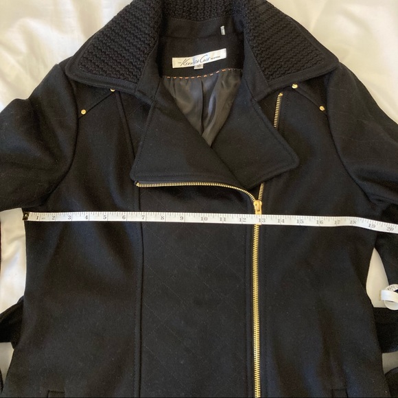 Kenneth Cole New York Wool Black Coat - Picture 6 of 11